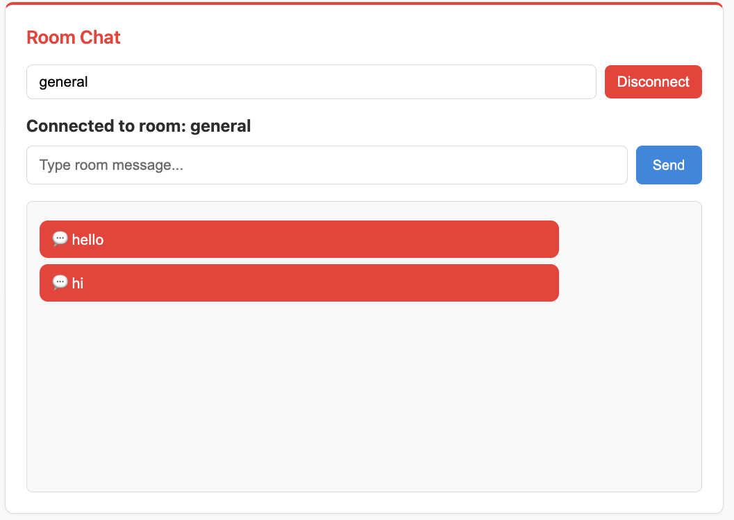Room Chat showing messages without own join notification